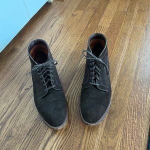 Alden, mocha suede michigan boot. Grant last, 10.5D. Original owner